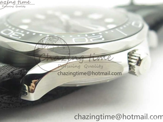 0107 2018 Seamaster Diver 300M VSF Best Edition Black Ceramic Dial on Black Gray Nato Strap A Unique 8057